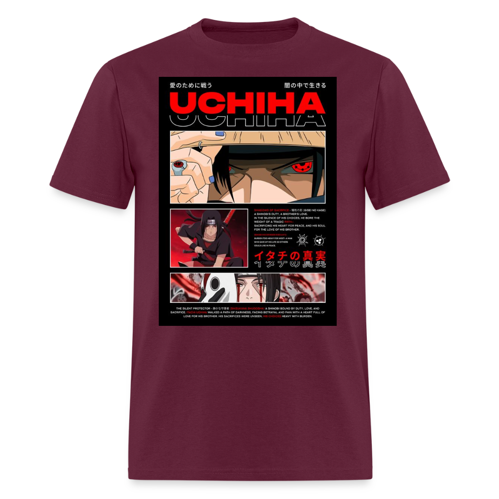 Uchiha Shirt - burgundy