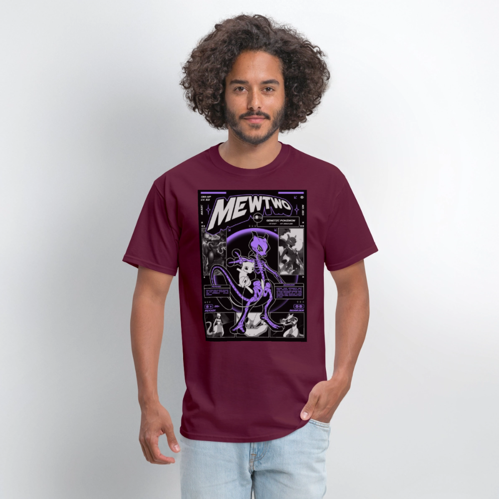 MewTwo Tshirt - burgundy