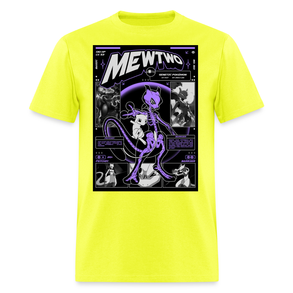 MewTwo Tshirt - safety green