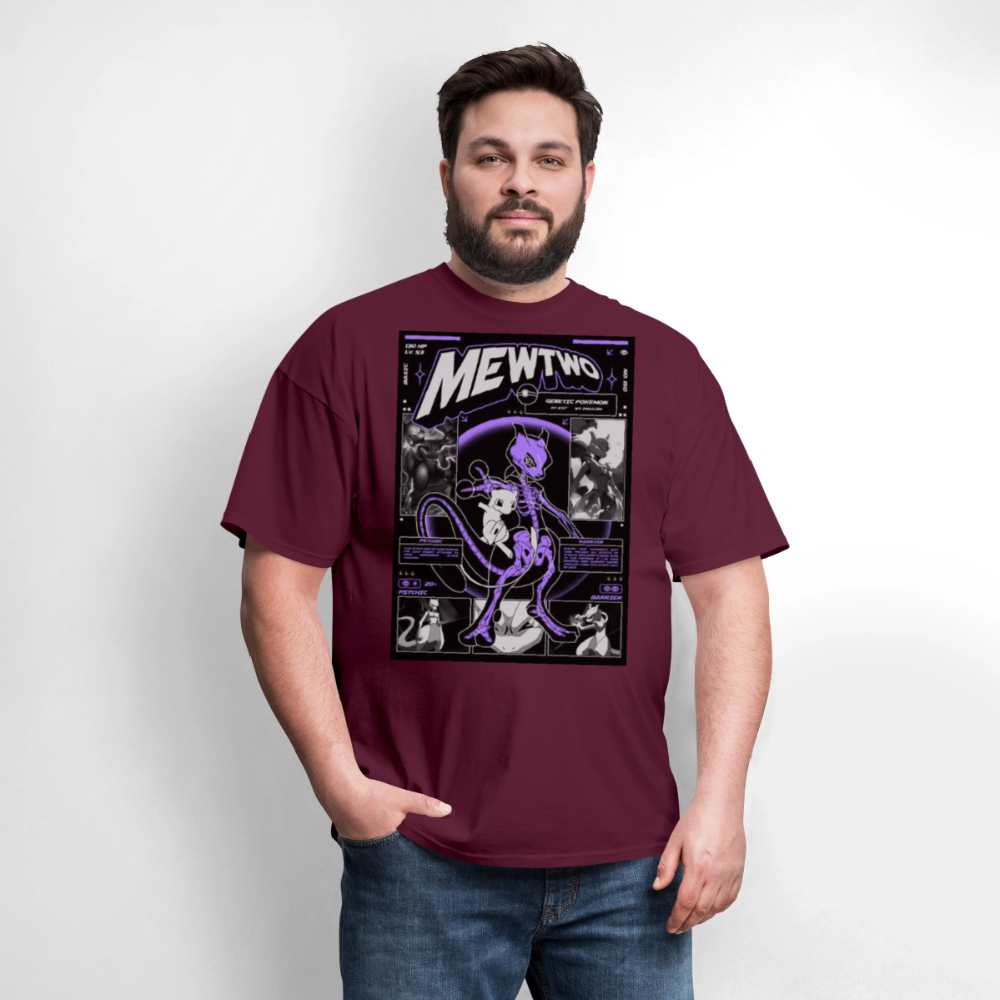 MewTwo Tshirt - burgundy