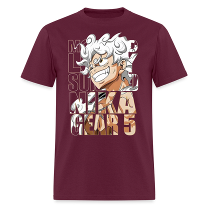 Gear 5 T Shirt - burgundy