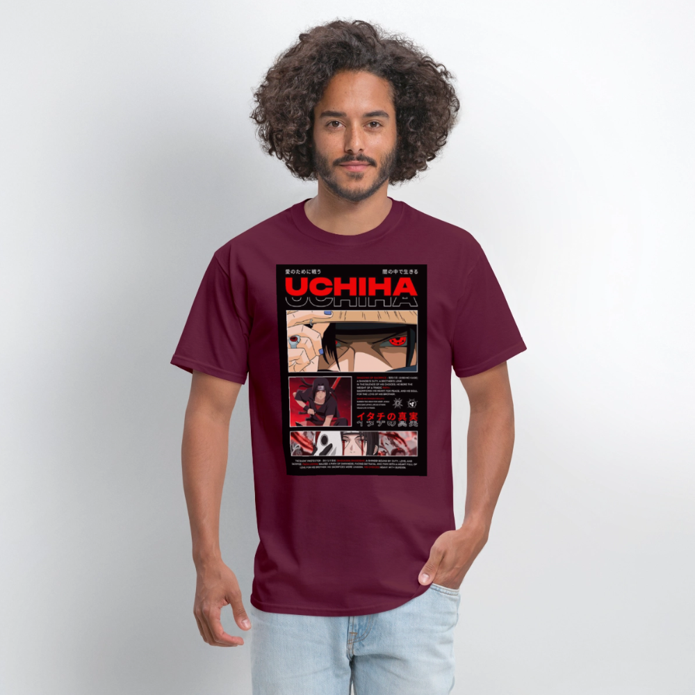 Uchiha Shirt - burgundy