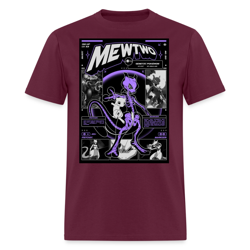 MewTwo Tshirt - burgundy