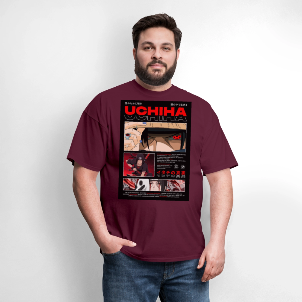 Uchiha Shirt - burgundy