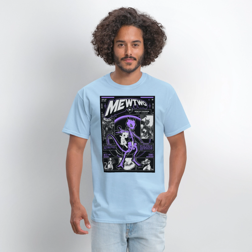 MewTwo Tshirt - powder blue