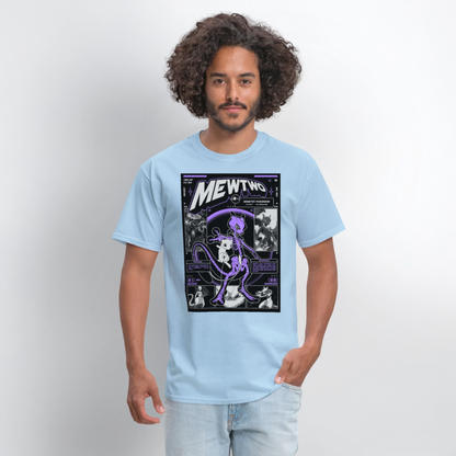 MewTwo Tshirt - powder blue