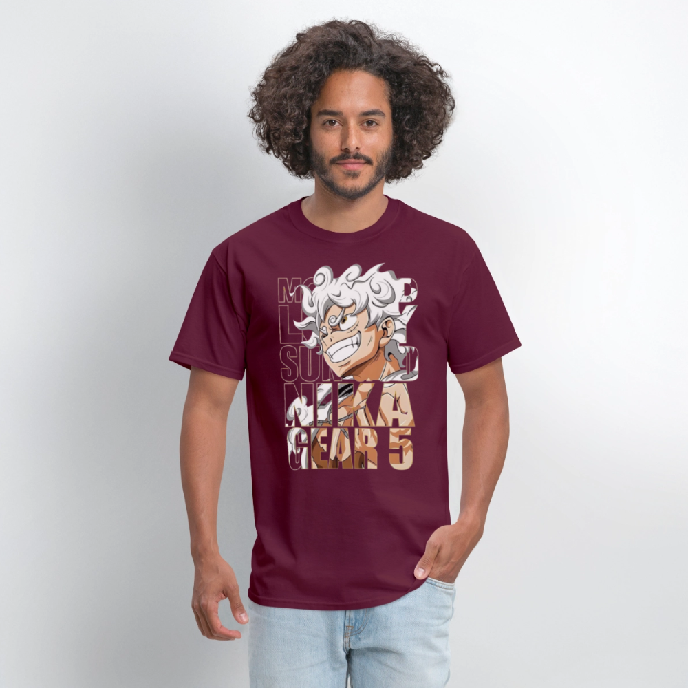 Gear 5 T Shirt - burgundy