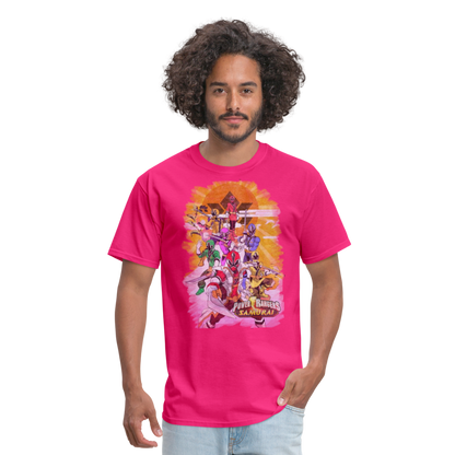 Samurai Vintage T-Shirt - fuchsia