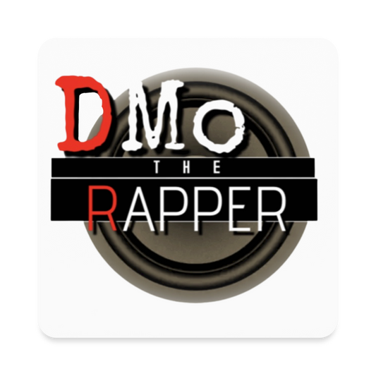 DMo The Rapper Square Magnet - white